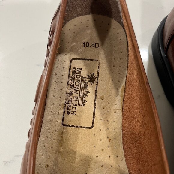 Midtown Beach Company woven leather loafers EUC 10.5 main image 6